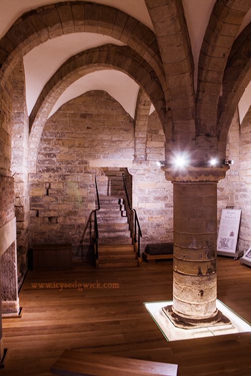 The garrison room at Newcastle Castle.