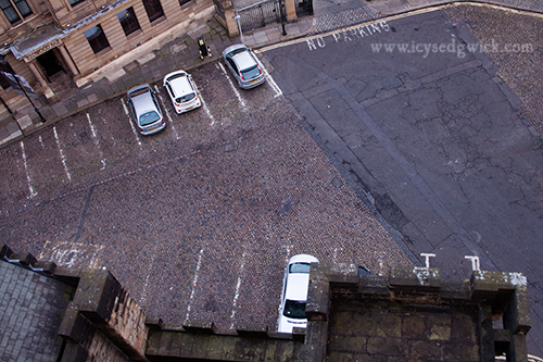 The view from the roof of Newcastle Castle.