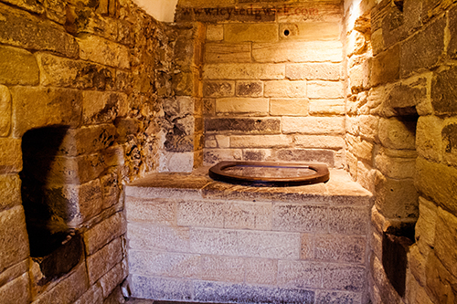 The well room at Newcastle Castle.