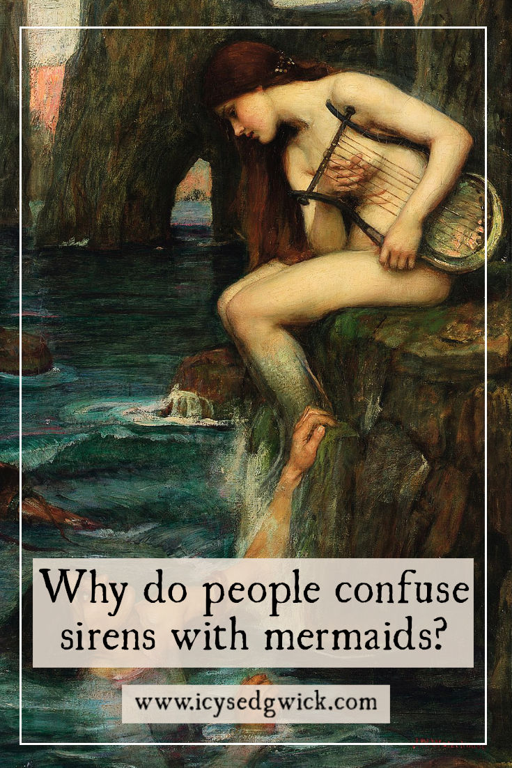 Many think sirens were beautiful creatures who sang to lure sailors to their death. But why do images show them with fish tails when they were bird women?