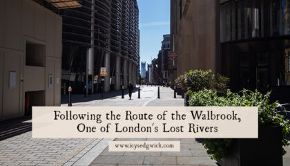 The Walbrook is one of London's many lost rivers. I traced its route, following the folklore and history of London along the way.